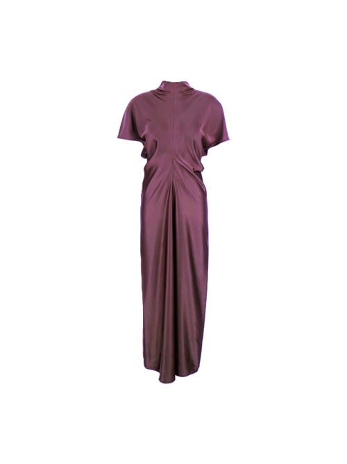 abito sbieco raso Federica Tosi melanzana FEDERICA TOSI | 3121131018